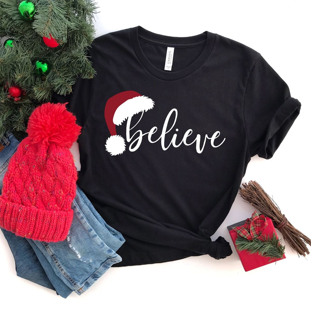 Believe Christmas Shirt Christmas Believe Shirt Christmas Party Shirt Christmas T-shirt Christmas Family Shirt Believe Shirt Size Up To 5xl