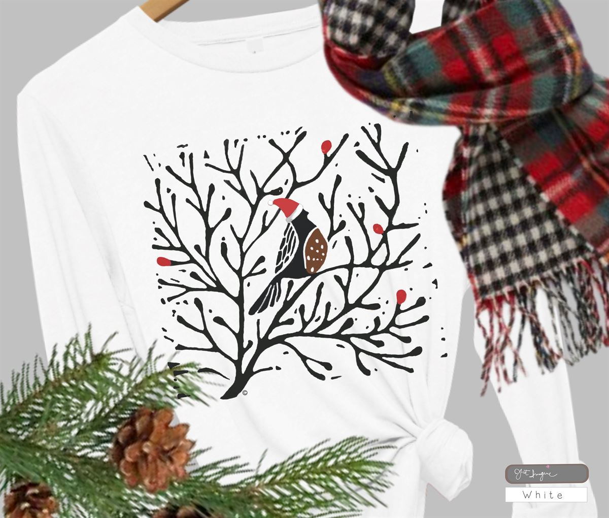 Berry Merry Christmas Long Sleeve Women’s Long Sleeve Tee Christmas Long Sleeve Tree Tee Holiday Tee Long Sleeve Sweaterwinter Tee Size Up To 5xl