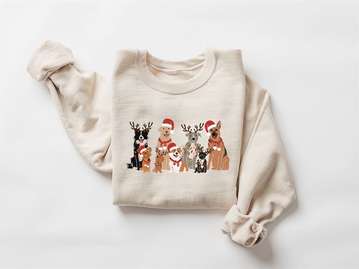 Christmas Dog Sweatshirt Dog Owner Christmas Gift Dog Christmas Sweatshirt Christmas Sweater Holiday Sweater Christmas Shirt Dog Gift Plus Size Up To 5xl