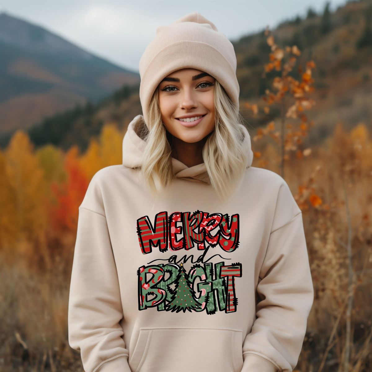 Christmas Hoodie Merry And Bright Hoodie Christmas Women Hoodie Christmas Family Hoodie Christmas Shirt Christmas Matching Hoodie Plus Size Up To 5xl