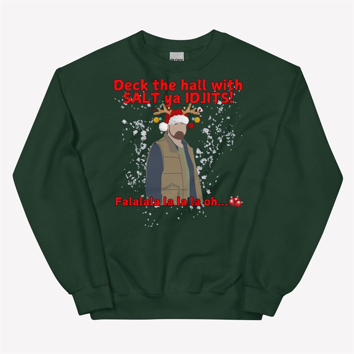 Christmas Sweater For Christmas Work Shirt Men Gift Idea Christmas Funny Sweatshirt Funny Xmas Shirt For Christmas Party Supernatural Merch Plus Size Up To 5xl