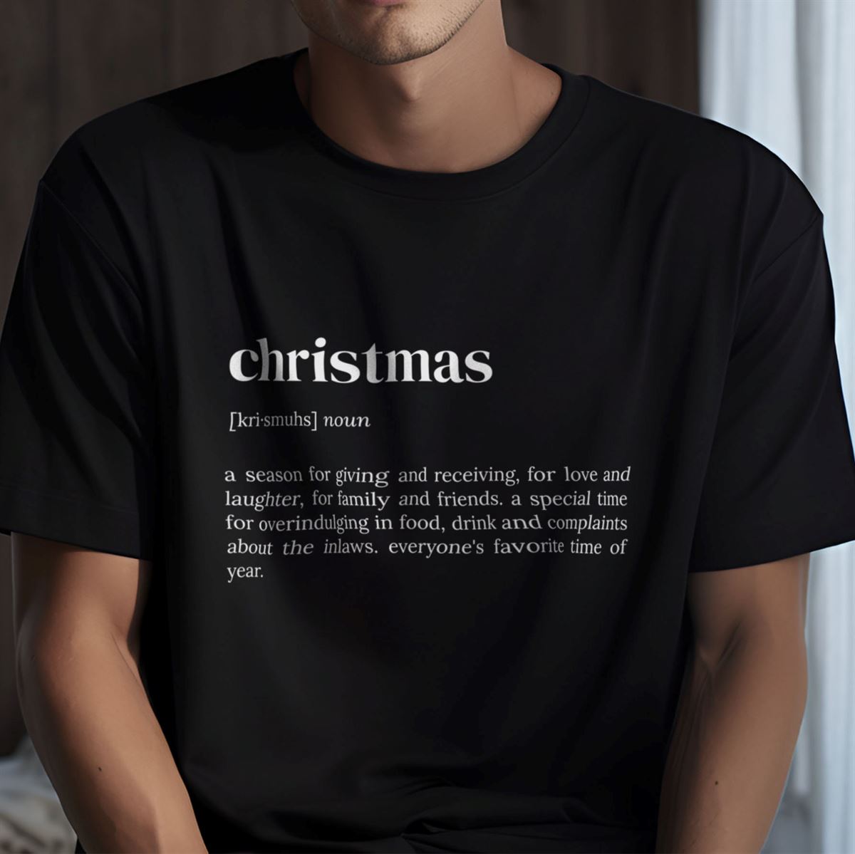 Definition Shirt ‘christmas’ Crewneck Christmas Chaos Funny Gift Idea Offensive T Shirts Christmas Fun Shirt Gift For Women C2-80 Plus Size Up To 5xl