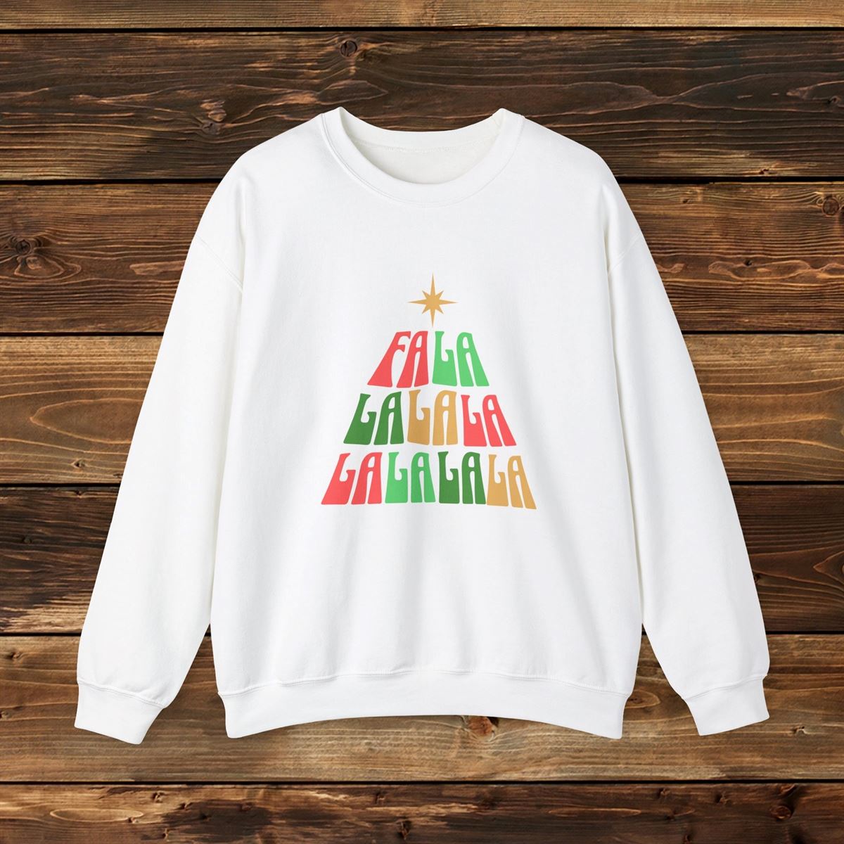 Fa La La La La Christmas Sweatshirt Women’s Holiday Shirt Men’s Holiday Shirt Red Green Holiday Sweatshirt Fun Christmas Shirt Size Up To 5xl