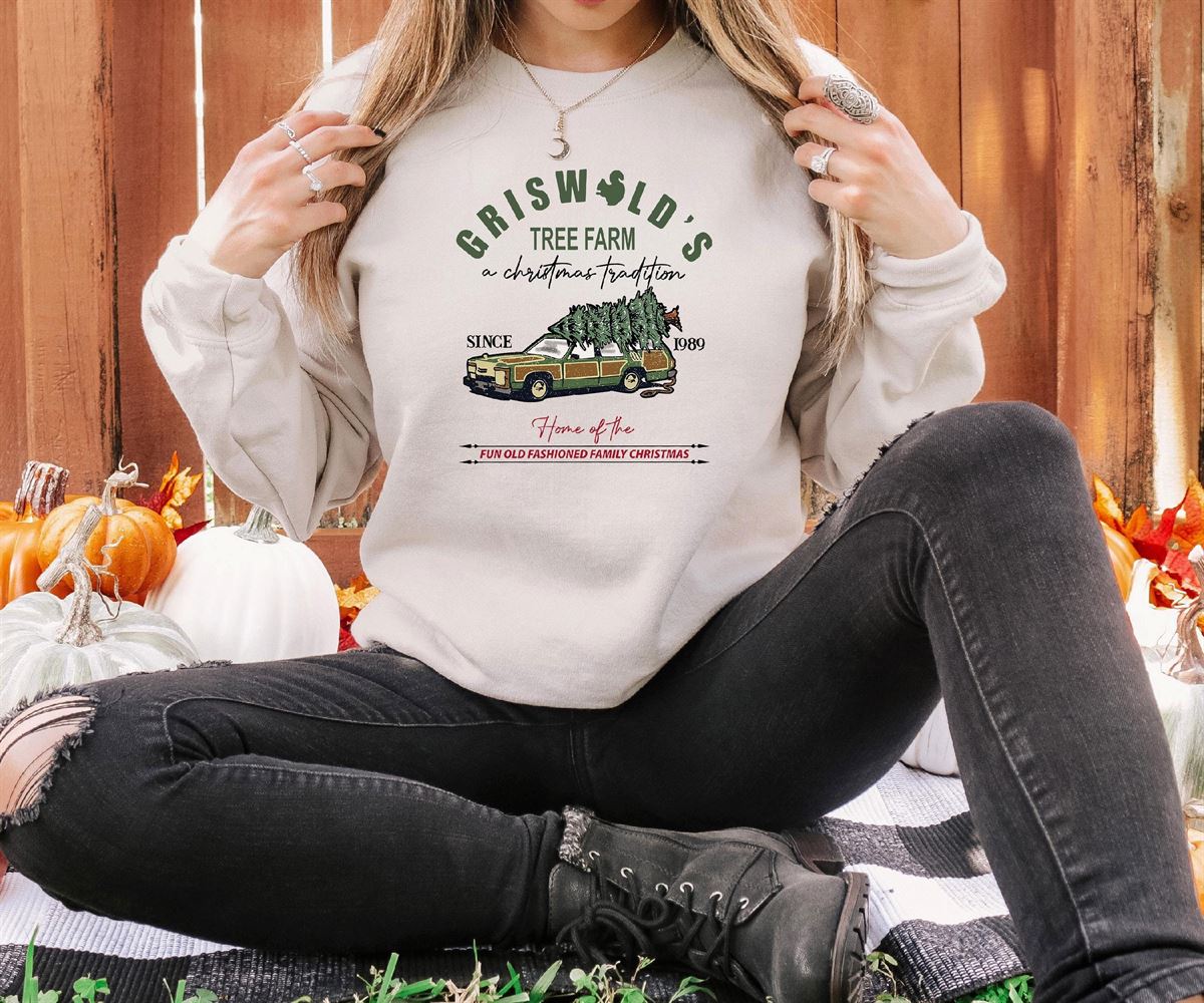 Griswold Co Sweatshirt Christmas Tree Farm Sweatshirt Gift For Christmas Christmas Tree Merry Christmas Sweatshirt Christmas Sweatshirt Size Up To 5xl