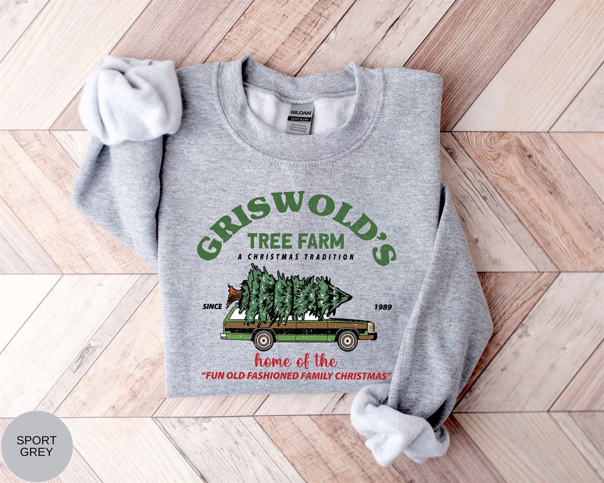 Griswolds Christmas Sweatshirt Griswold’s Tree Farm Since 1989 Shirt Cute Christmas Shirt Christmas Family Christmas Gift Tree Sweater Size Up To 5xl