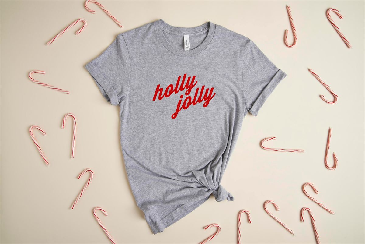 Holly Jolly Holiday T-shirt Fun Christmas Shirt Women’s Holiday Shirt Unisex Christmas Shirt Men’s Holiday Apparel Jingle Bells Size Up To 5xl