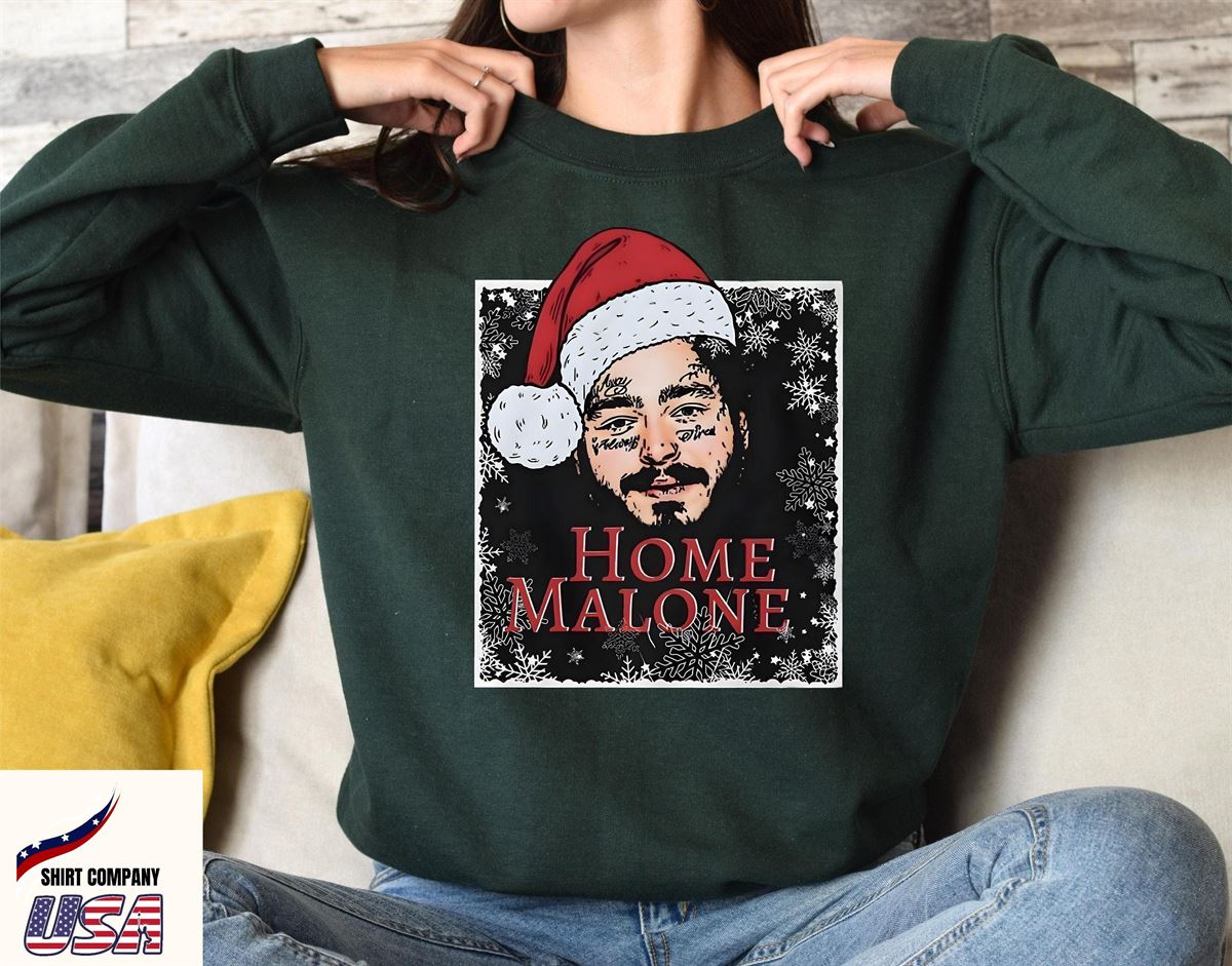 Home Malone Sweatshirt Ugly Christmas Sweathirt Funny Christmas Sweathirt Home Alone Sweathirtghost Malone Shirt Full Size Up To 5xl