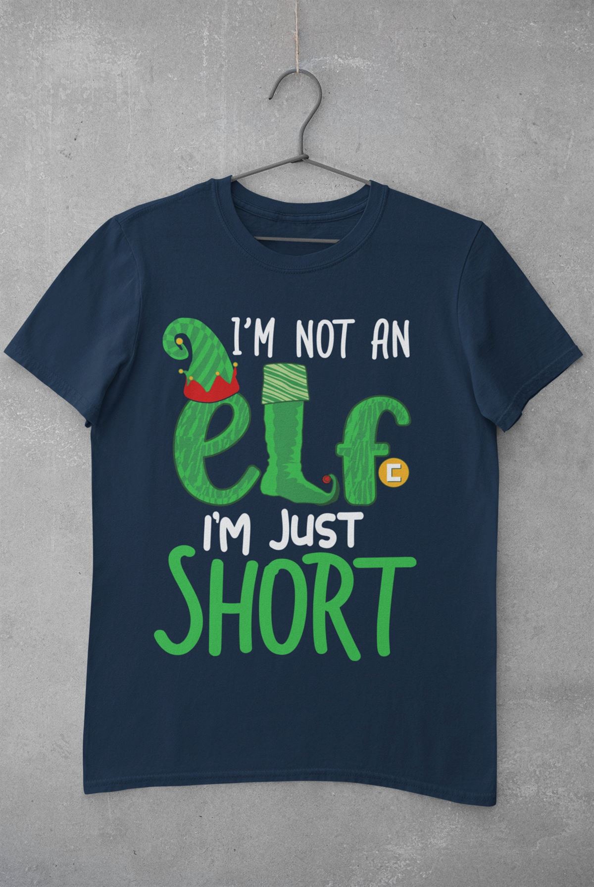 I’m Not An Elf I’m Just Short Funny Christmas T Shirt Xmas Festive Plus Size Up To 5xl