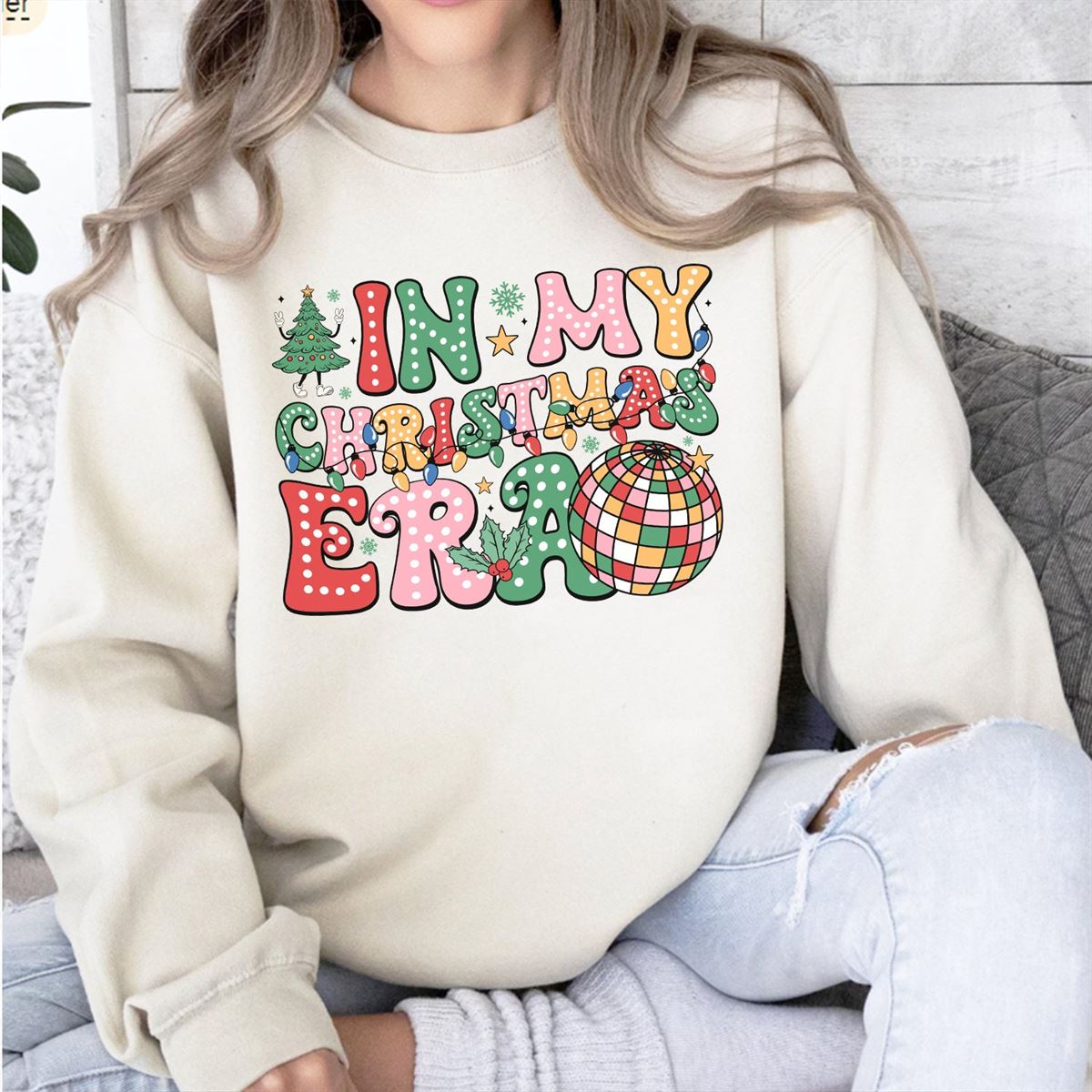 In My Christmas Era Women’s Sweatshirt Full Size Up To 5xl