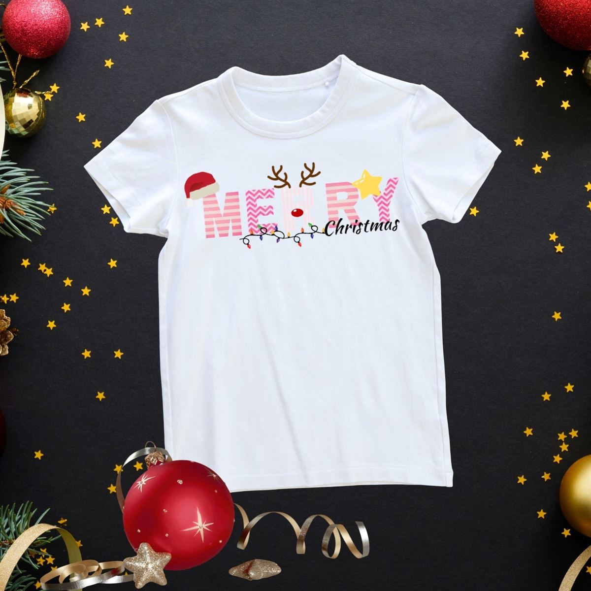 Kids Christmas T-shirt Merry Christmas – Children Plus Size Up To 5xl