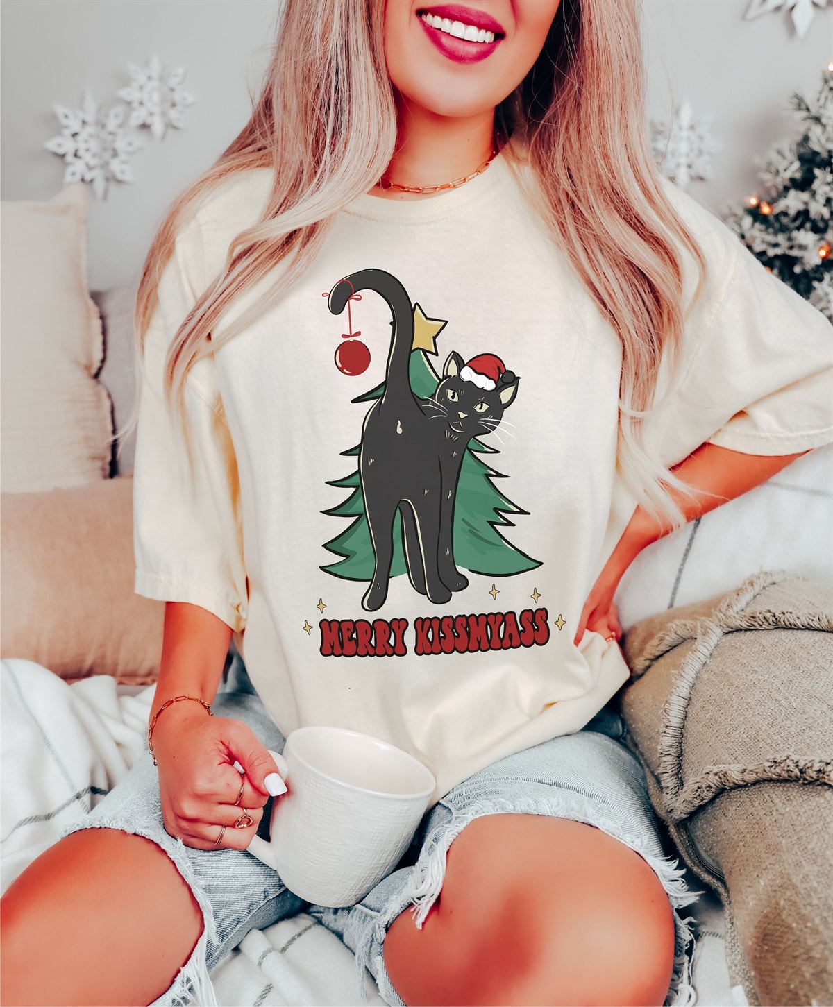 Offensive Christmas Shirt Rude Holiday Shirt Inappropriate Christmas Shirt 3xl Christmas Shirt Cat Xmas Shirt Comfort Color Christmas Shirt Full Size Up To 5xl