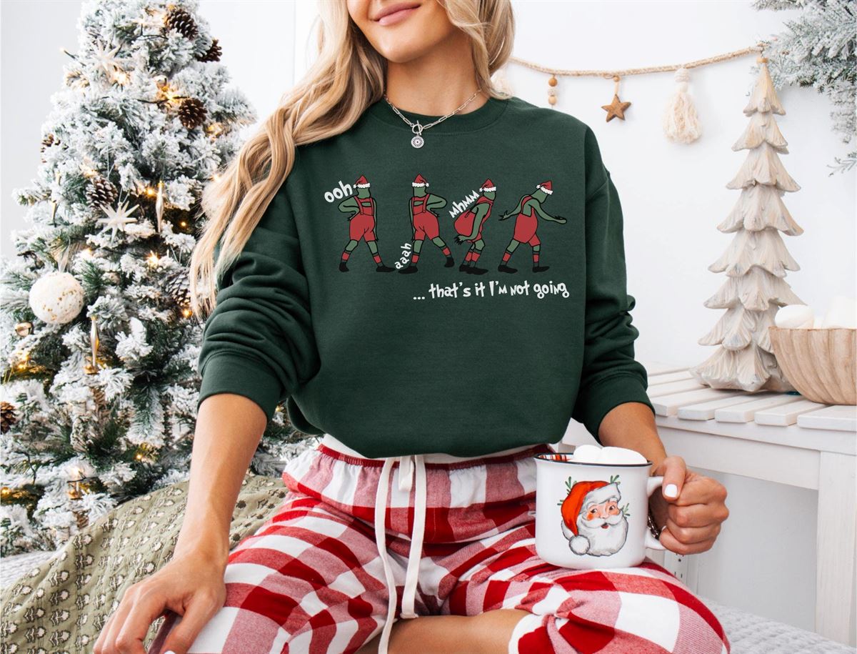 That’s It I’m Not Going Sweatshirt Grin T Shirt Christmas Crewneck Christmas Gift Cute Xmas Tee Unny Christmas Sweatshirt Trendy Shirt Full Size Up To 5xl