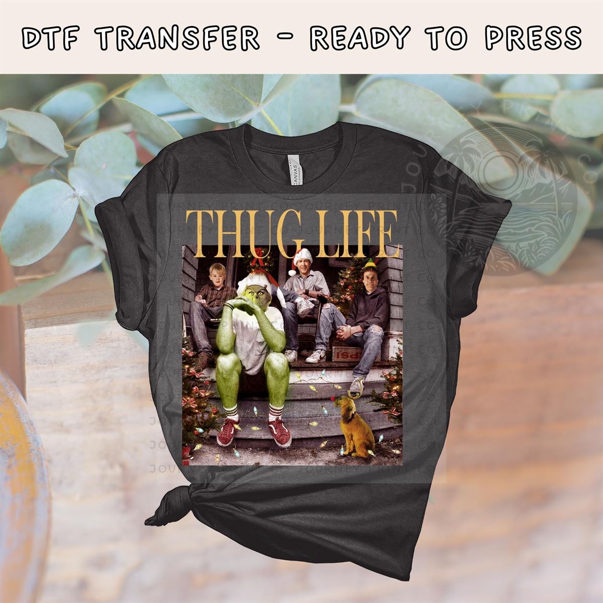 Thug Life Christmas Dtf Transfer Grinch Shirt Transfer Elf Home Alone Classic Christmas Movies Direct To Film Thug Life Holiday Shirt Size Up To 5xl