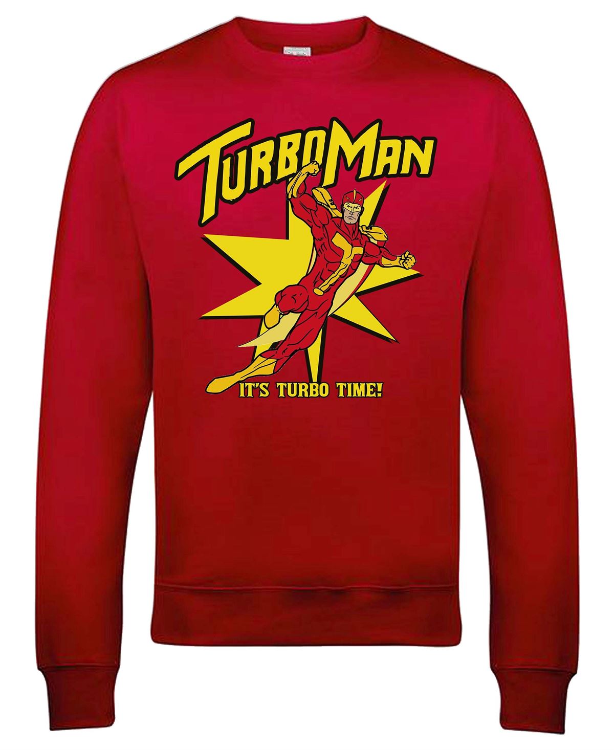 Turbo Man Christmas Jumper Unisex Jingle Movie Action Figure Sweater Full Size Up To 5xl