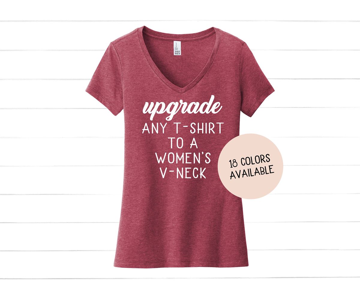 Upgrade Any T-shirt To A Women’s V-neck Shirt In Our Shop Print And Arrow Women’s Fit V-neck Shirt Shortsleeve -trungten- Ep4lv Plus Size Up To 5xl