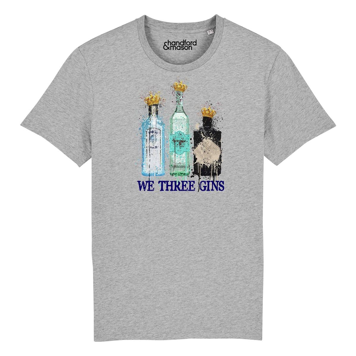 We Three Gins Christmas Pyjama Top Xmas T-shirt Pj Sets Family Matching Christmas Pyjamas Fab For Christmas Day Gin Lover Gift Idea Full Size Up To 5xl