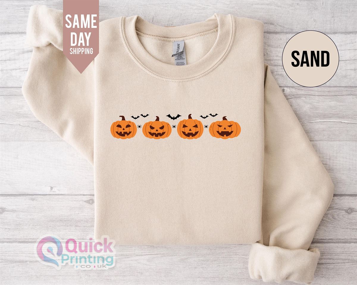 Halloween Pumpkin Sweatshirt Pumpkin Tee Kids Jumper Halloween Sweatshirt Ghost Shirt Animal Spooky Sweatshirt Halloween Sweater 2024 Full Size Up To 5xl