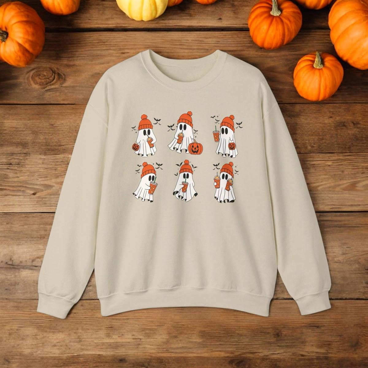 Halloween Sweatshirt Ghost Shirt Halloween Shirt Spooky Season Cool Halloween Shirt Pumpkin Halloween Sweatshirt Halloween Gift -trungten- Gdpic Plus Size Up To 5xl