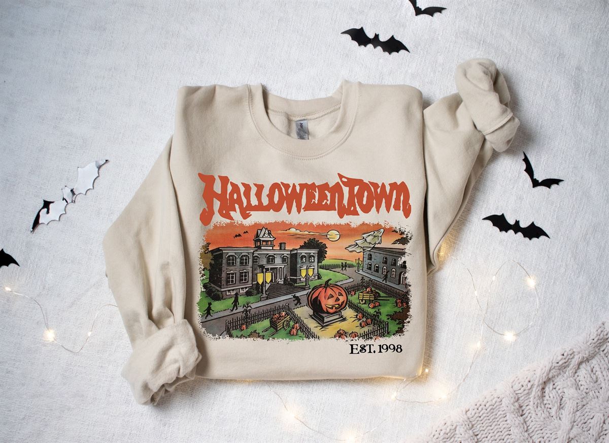 Halloweentown Est 1998 Sweatshirt Halloweentown University Retro Halloweentown Sweatshirt Fall Sweatshirt Halloween Sweatshirt -trungten- Ic5wd Plus Size Up To 5xl